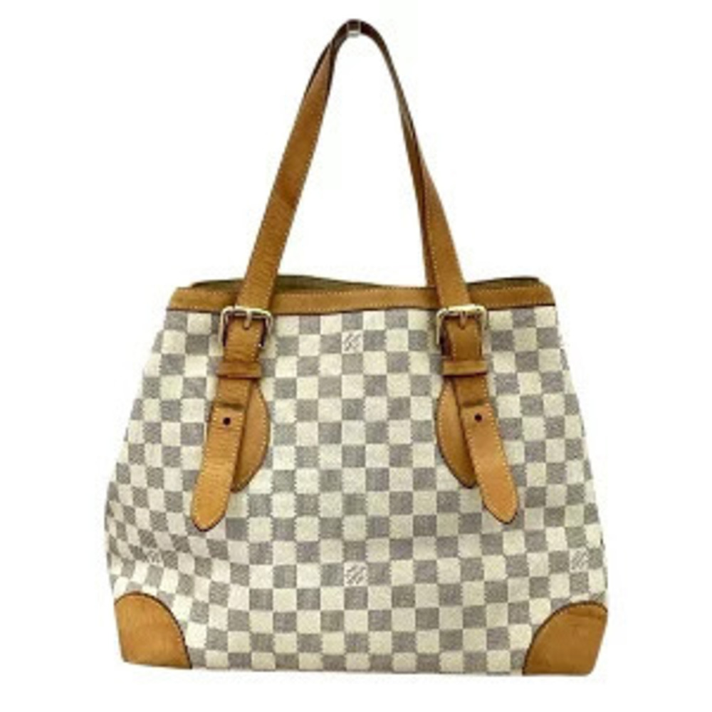 Louis Vuitton Azur Bag Shoulder Tote Hampstead Damier White